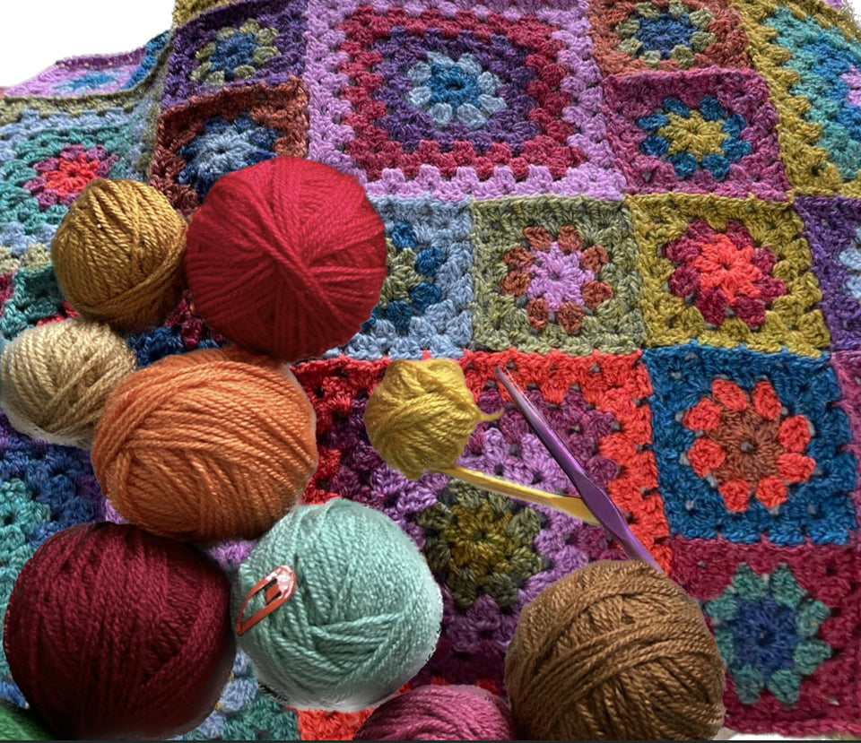 Granny Squares Crochet Workshop for Improvers - Saturday 24th Feb '24